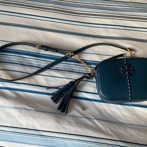 Blue Tory Burch crossbody bag